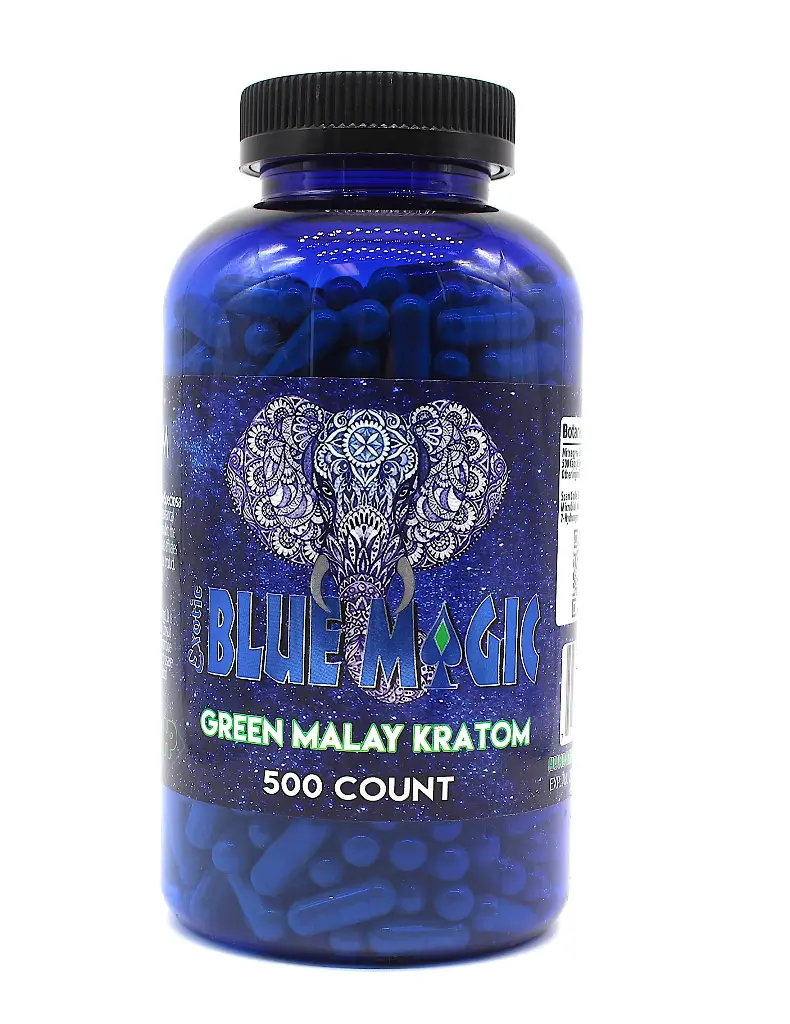 Blue Magic Kratom - Green Malay - 500 Count