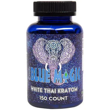 Blue Magic Kratom - White Maeng Da - 150 Count