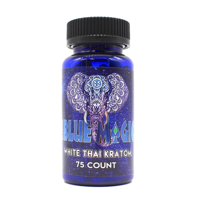 Blue Magic Kratom - White Thai - 75 Count