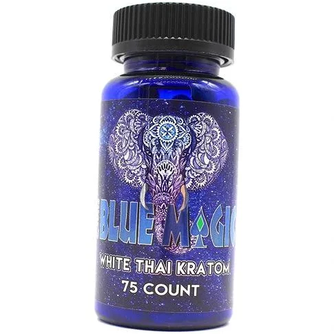 Blue Magic Kratom - White Maeng Da - 75 Count