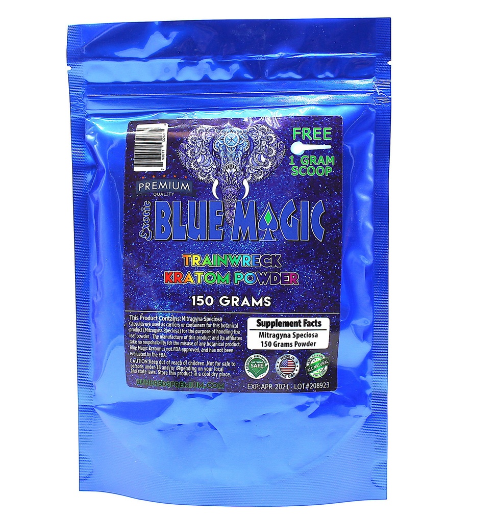 Blue Magic - Kratom Powder - Trainwreck - 150 Grams