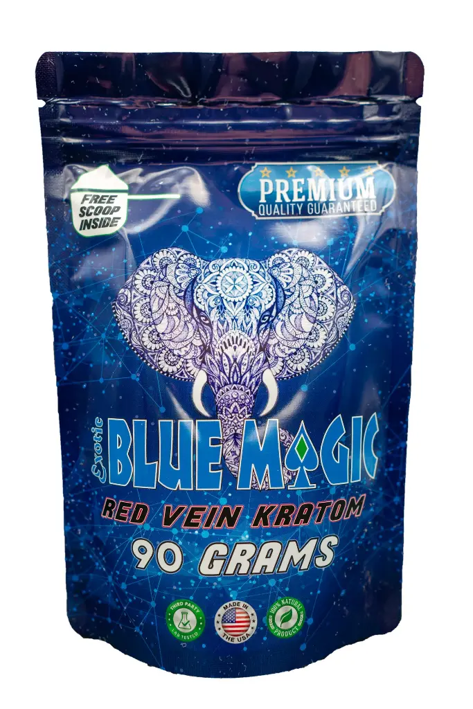 Blue Magic - Kratom Powder - Red Vein - 90 Grams