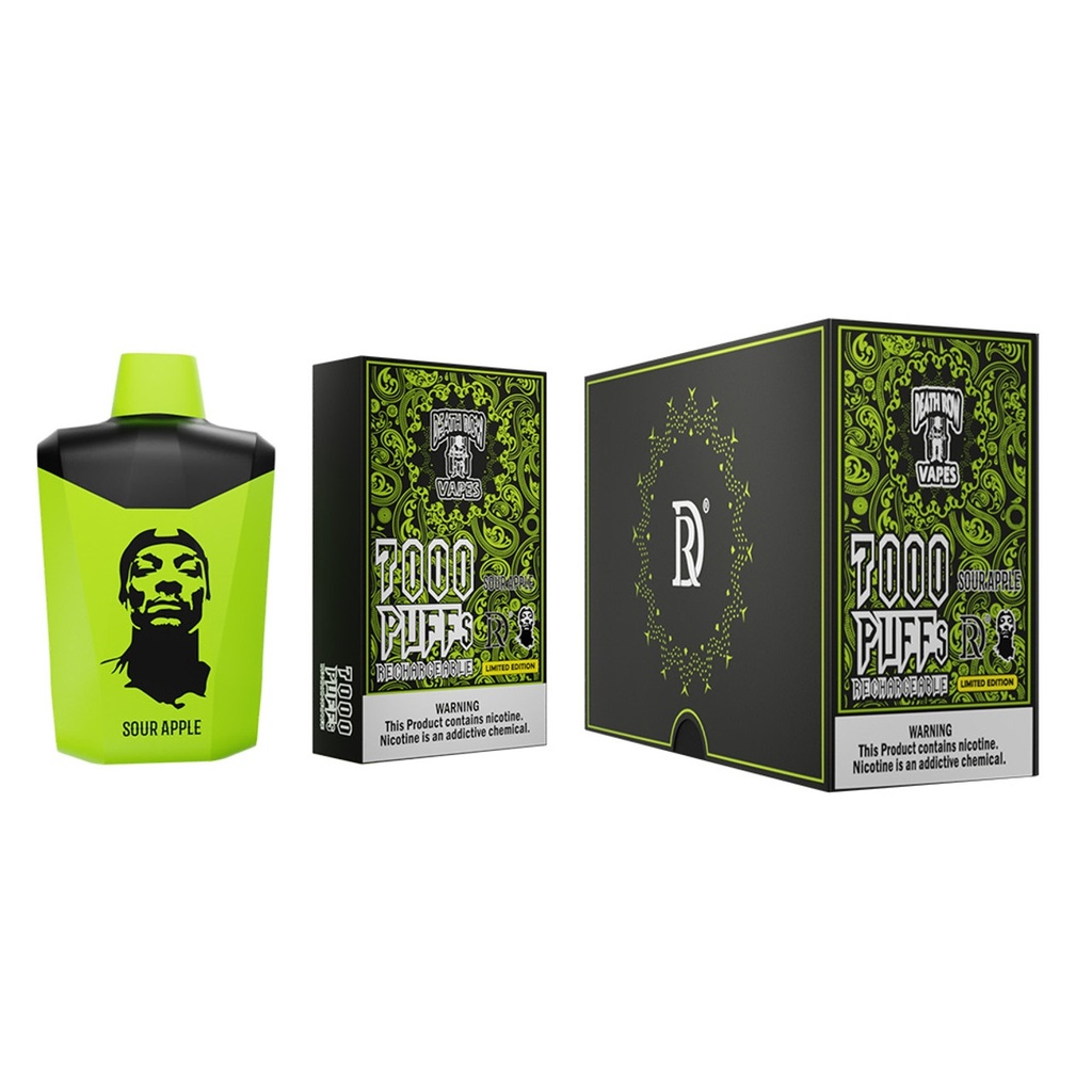 Death Row Vapes - 7000 Puffs - Sour Apple 