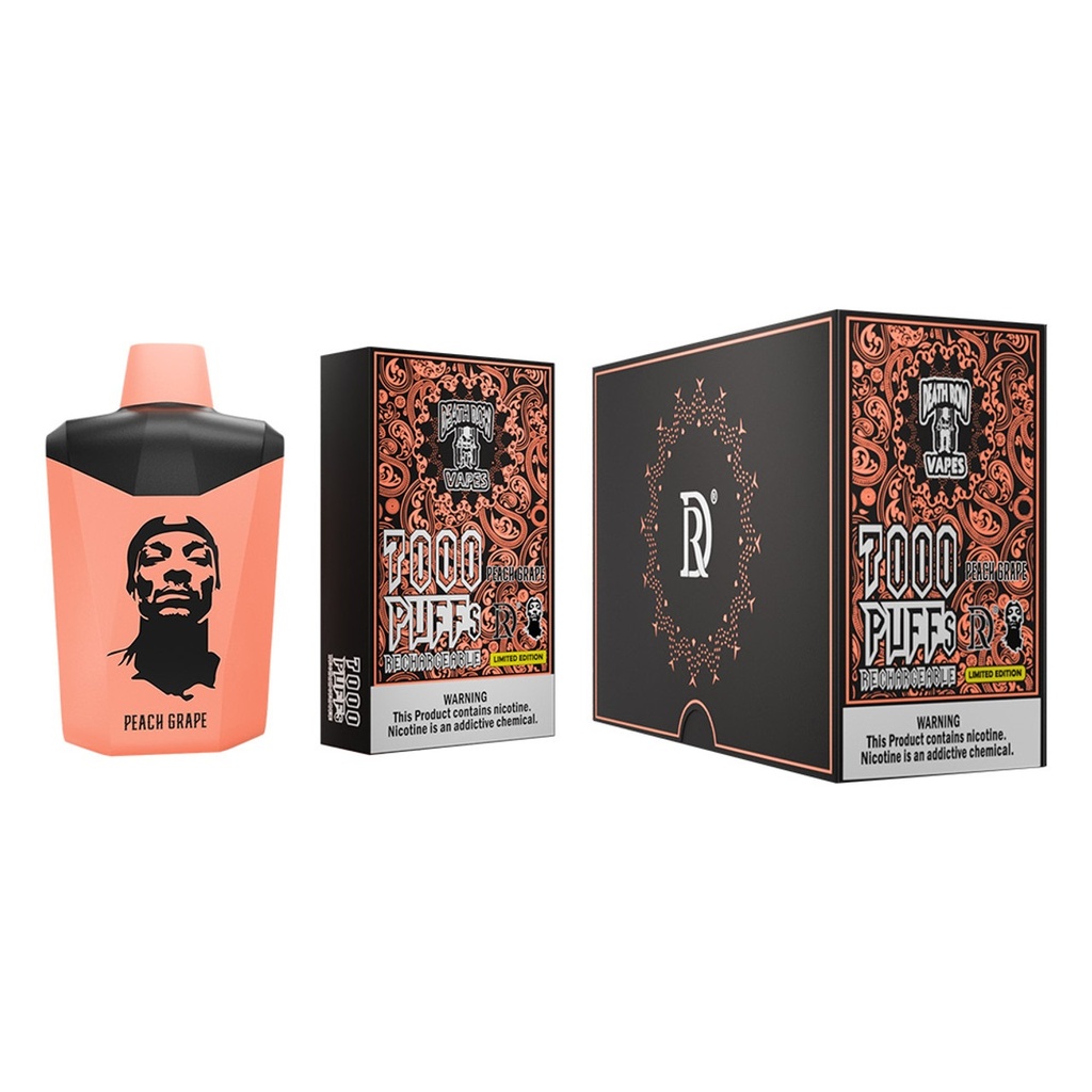 Death Row Vapes - 7000 Puffs - Peach Grape 