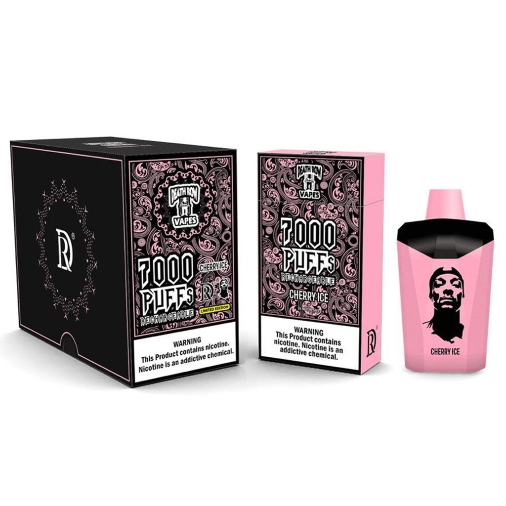 Death Row Vapes - 7000 Puffs - Cherry Ice 