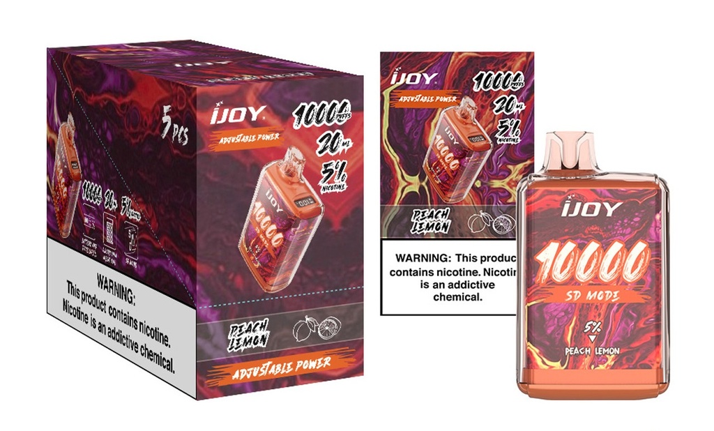 IJoy Bar - SD10000 - 5% - Peach Lemon