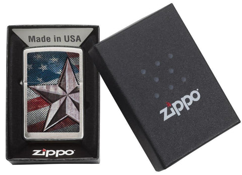 Zippo Lighter - Retro Star 