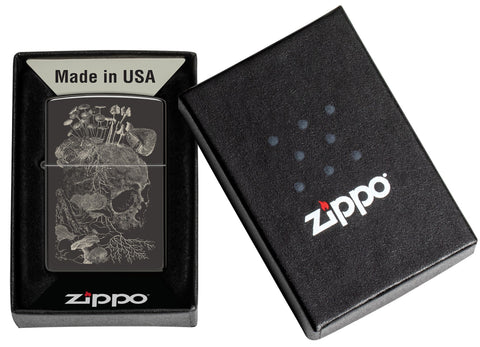 Zippo Lighter - Skullshroom Design 