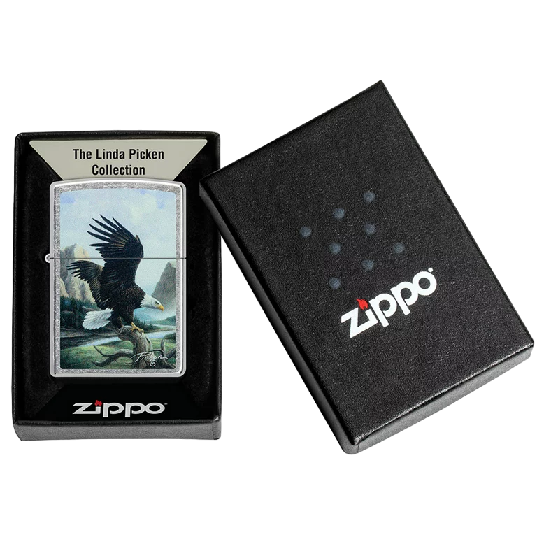 Zippo Lighter - Linda Picken - Flying Eagle Design 