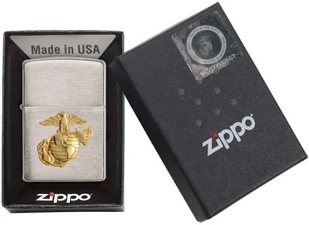 Zippo Lighter - Reg Emb-Marine