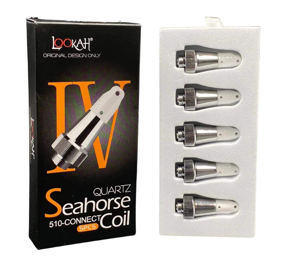 Lookah - Seahorse Quartz Coil IV - 510-Connect - 5 Pcs 