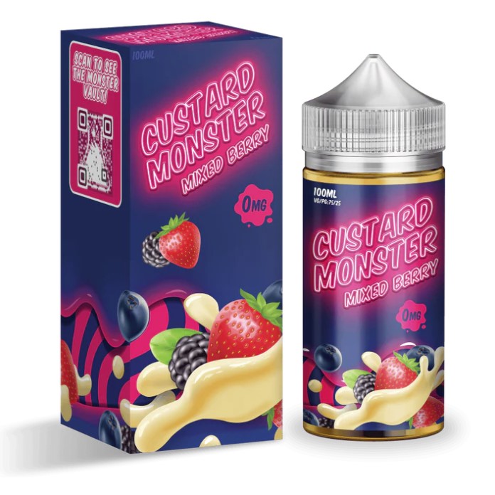 Custard Monster - Mixed Berry - 0mg/100ml 