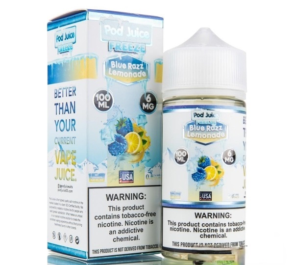 Pod Juice - Freeze - Blue Razz Lemonade - 6mg/100ml