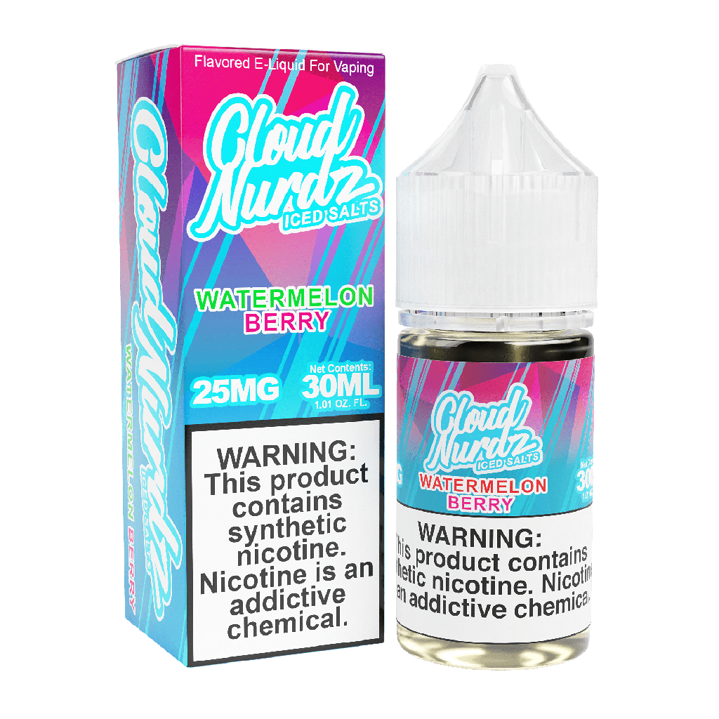 Cloud Nurdz - Iced Salts - Iced Watermelon Berry - 50mg/30ml