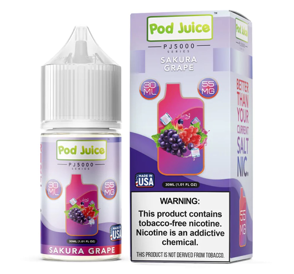 Pod Juice - Sakura Grape - 55mg/30ml