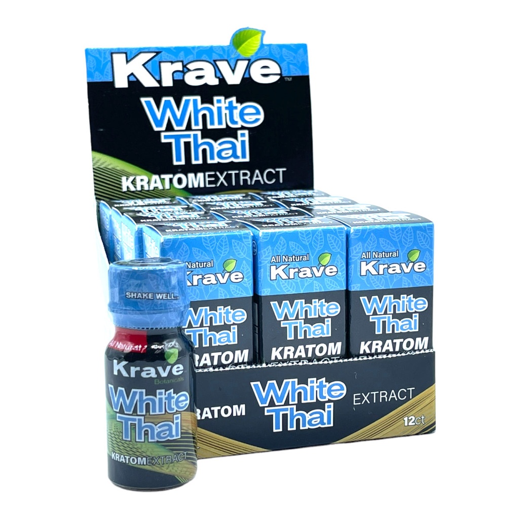 Krave - White Thai - Kratom Extract Shots