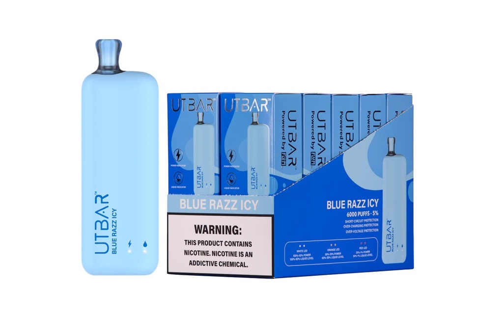 UT Bar - Blue Razz Icy - 6000 Puffs - 5%