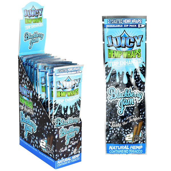 Juicy - Hemp Wraps - Blackberry Jam - 25 Packs  