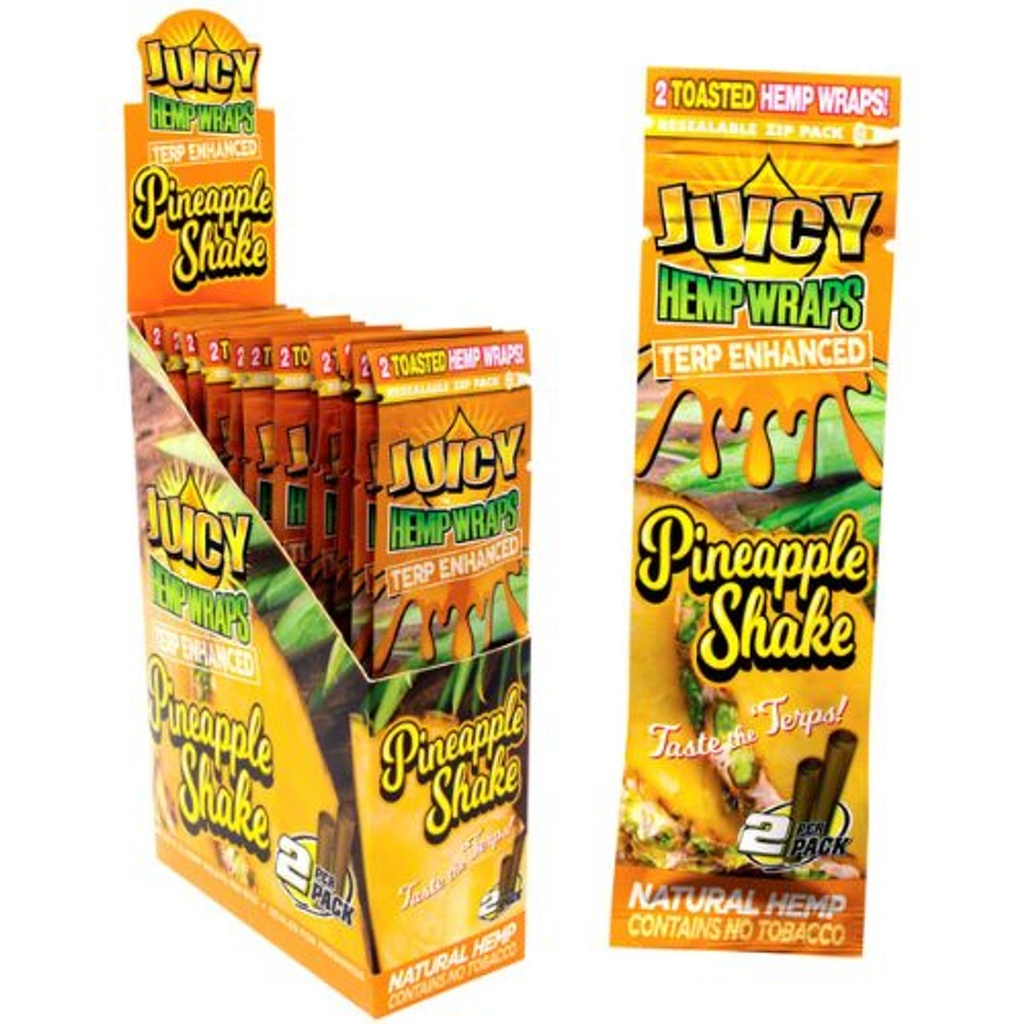 Juicy - Hemp Wraps - Pineapple Shake - 25 Packs