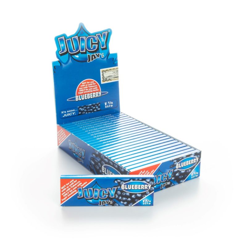 Juicy - Jay's - Blueberry - 1¼ Size - 24 Packs x 32 Leaves 