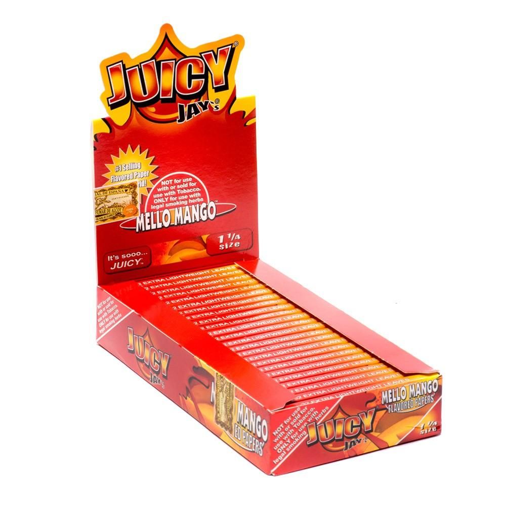 Juicy - Jay's - Mello Mango - 1¼ Size - 24 Packs x 32 Leaves 