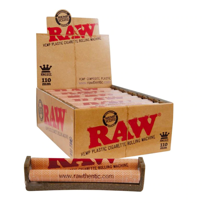 RAW - Hemp Plastic Cigarette Rolling Machine - 110mm - 12 Rollers 