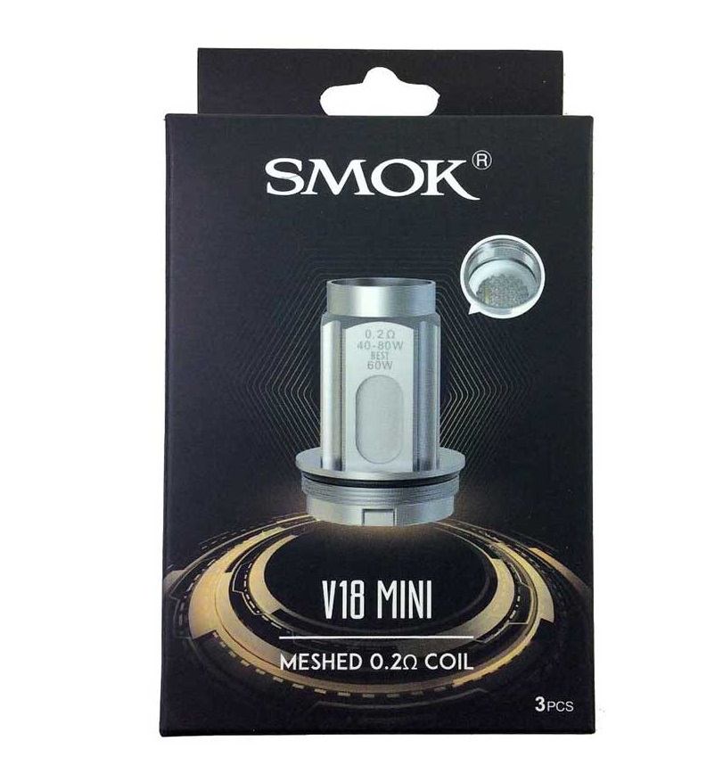 SMOK - V18 Mini - Dual Meshed 0.2Ω Coil - 3Pcs 