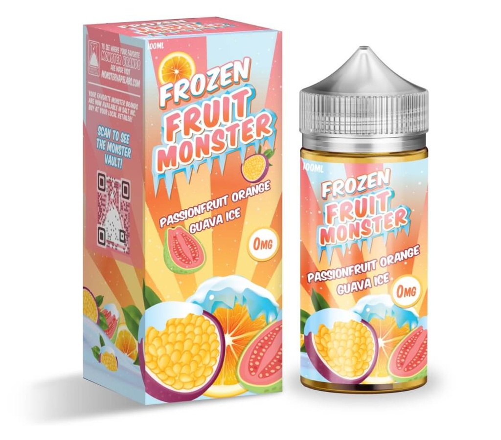 Frozen Fruit Monster - Passionfruit Orange Guava Ice - 0mg/100ml