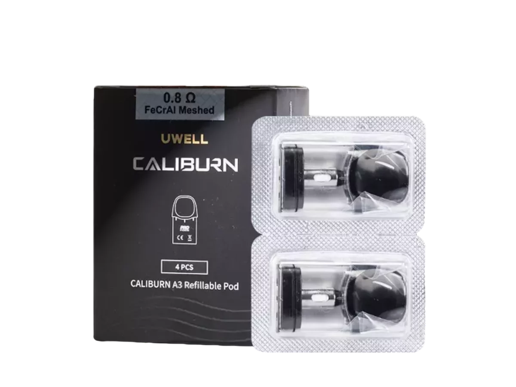 Caliburn - A3 Refillable Pod - 0.8Ω  - 4Pcs 