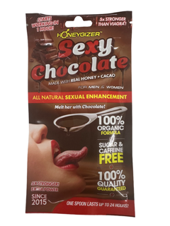 Honeygizer - Sexy Chocolate - Real Honey & Cacao - 5x Stronger - Extra Power 