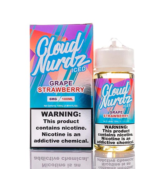 Cloud Nurdz - Iced Salts - Iced Strawberry Grape - 6mg/100ml