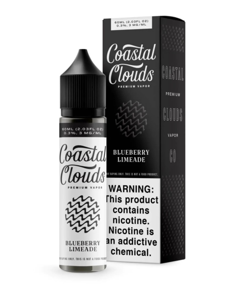 Coastal Clouds - Blueberry Limeade - 60ml/3mg