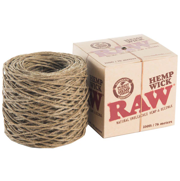 RAW - Hemp Wick - 250 ft/76 meters