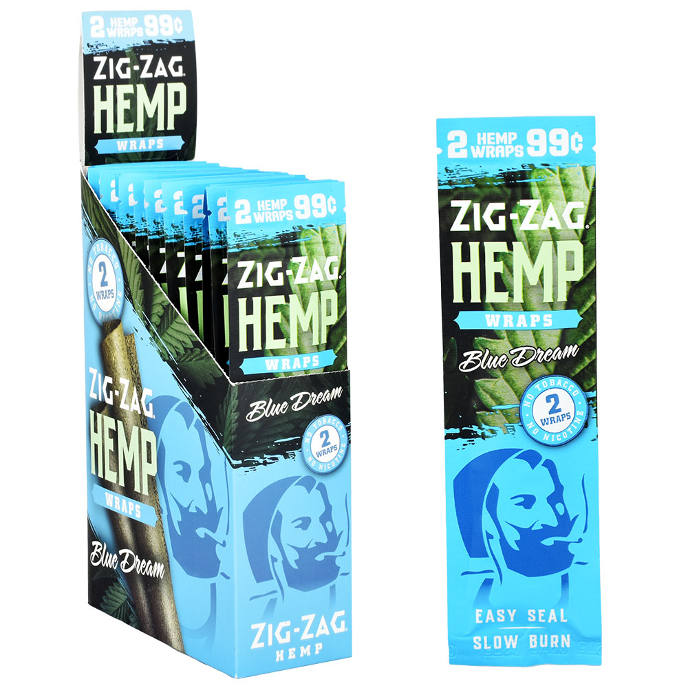 Zig-Zag - Hemp Wraps - Blue Dream - 25 Pouches 