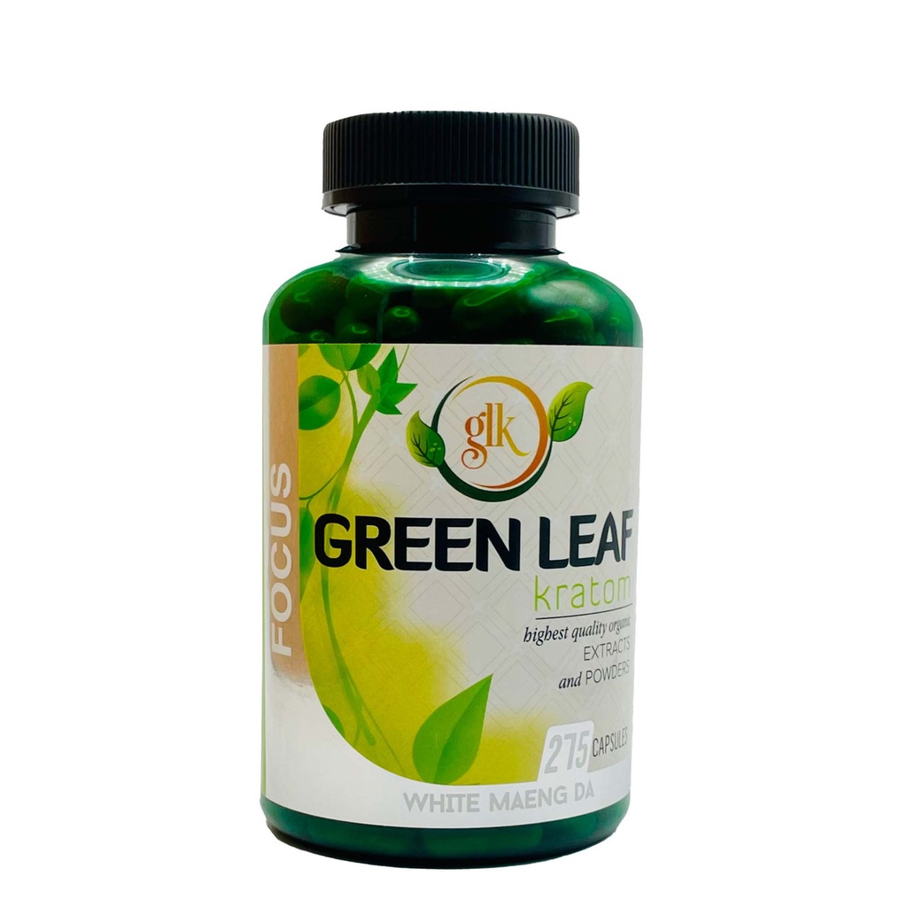 Green Leaf Kratom - Focus - White Maeng Da - 275 Caps 