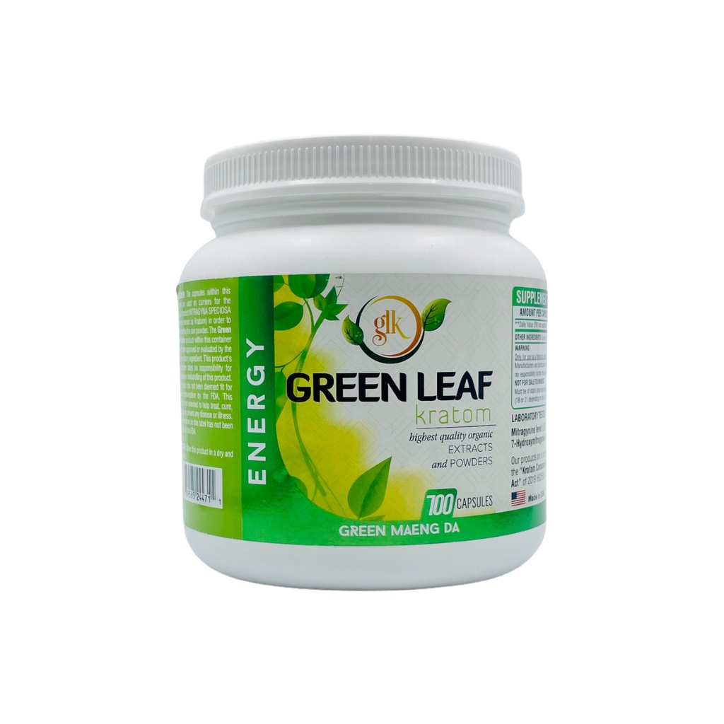 Green Leaf Kratom - Energy - Green Maeng Da - 700 Caps