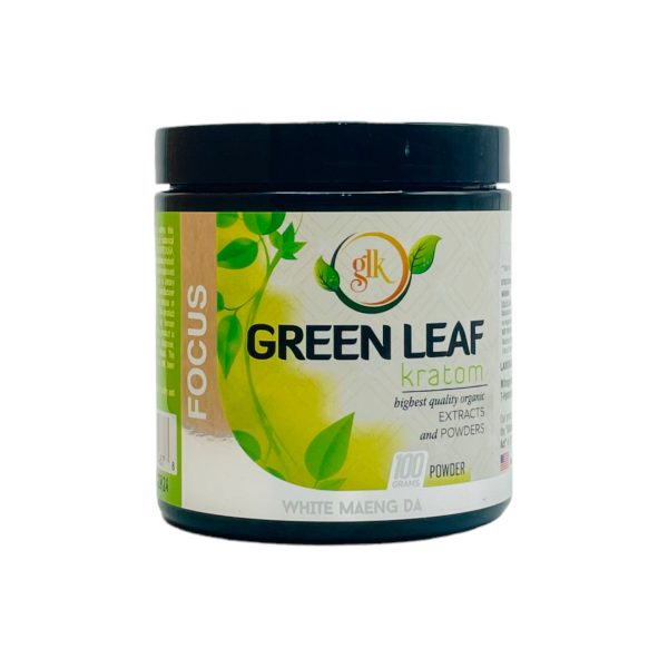 Green Leaf Kratom - Focus - White Maeng Da - 100g Powder