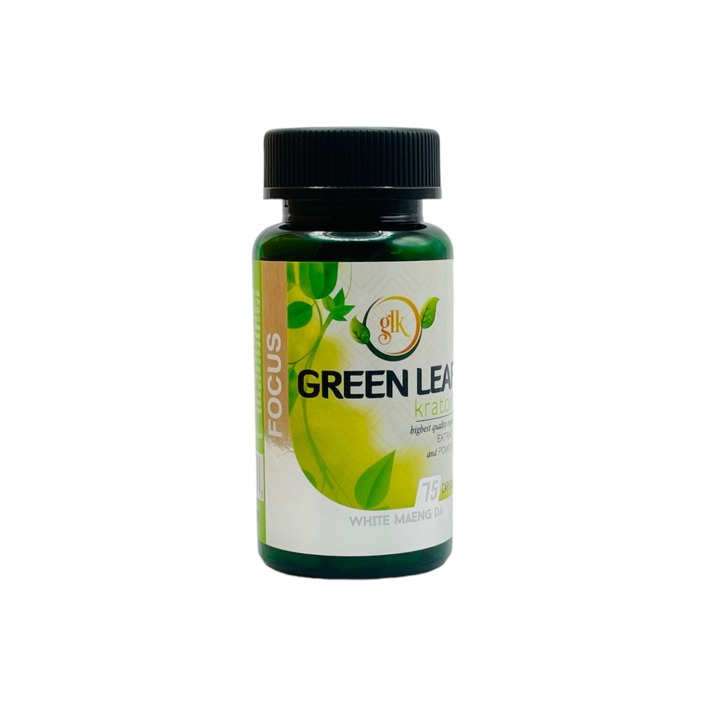 Green Leaf Kratom - Focus - White Maeng Da - 75 Caps 