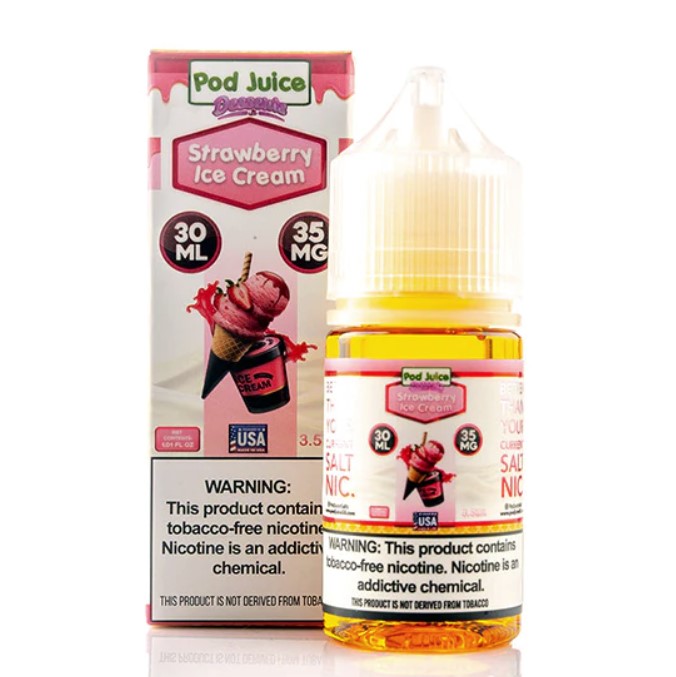 Pod Juice - Desserts - Strawberry Ice Cream - 35mg/30ml