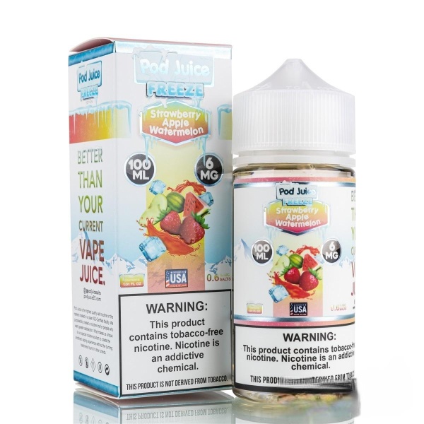 Pod Juice - Freeze - Strawberry Apple Watermelon - 6mg/100ml