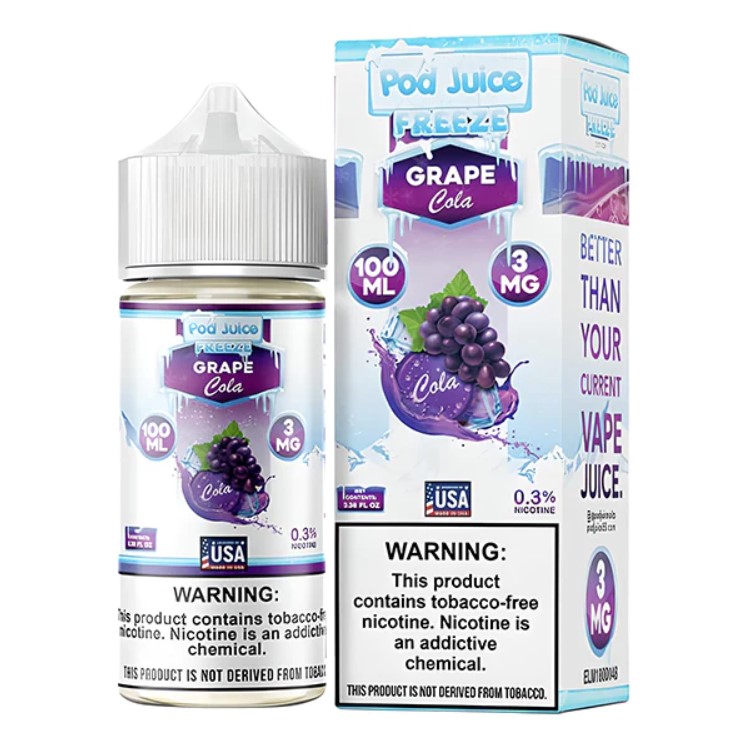 Pod Juice - Freeze - Grape Cola - 3mg/100ml