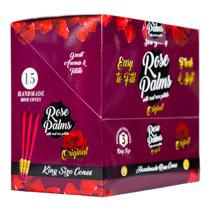 Rose Palms - 15 Pack/3 King Size Cones - Original