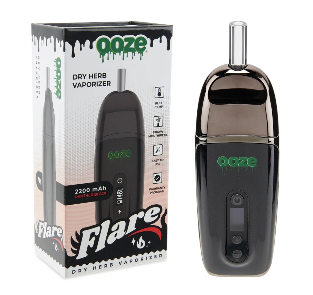 Ooze - Flare - Dry Herb Vaporizer - Panther Black