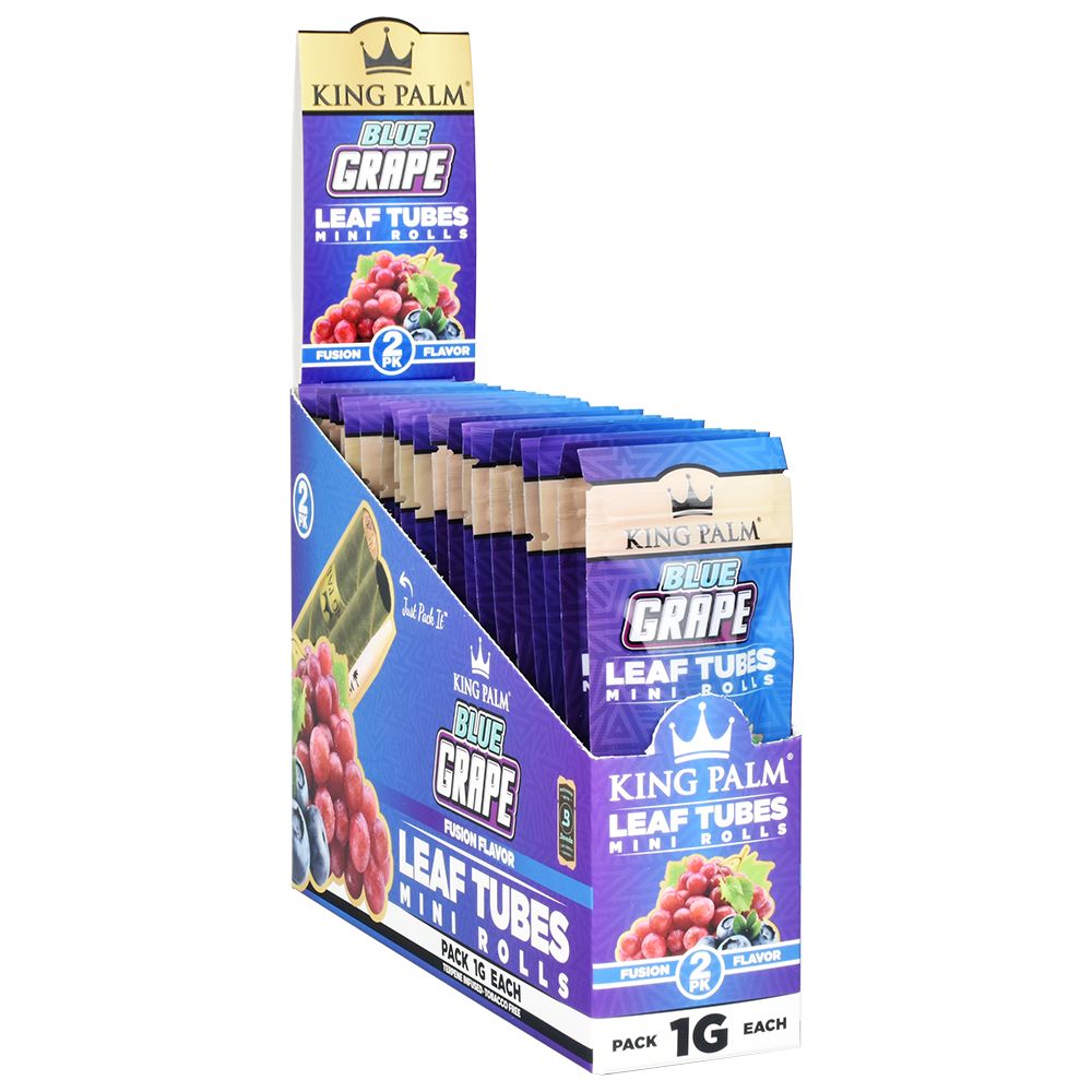 King Palm - Leaf Tubes - Mini Rolls - Blue Grape 