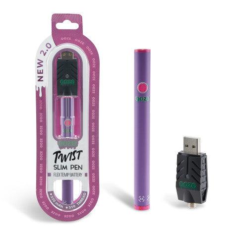 Ooze - Twist Slim Pen 2.0 - 320 mAh Flex Temp Battery - Ultra Purple