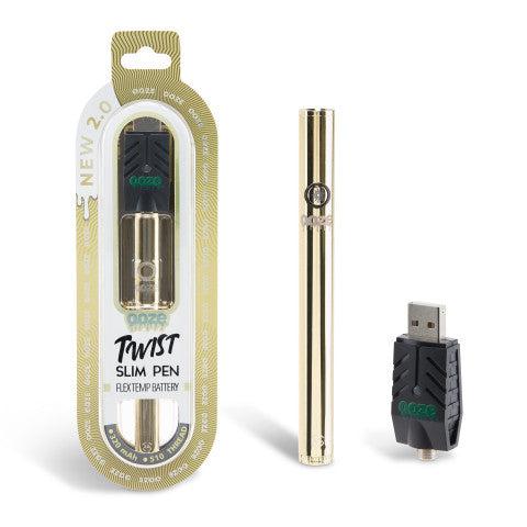 Ooze - Twist Slim Pen 2.0 - 320 mAh Flex Temp Battery - Lucky Gold 