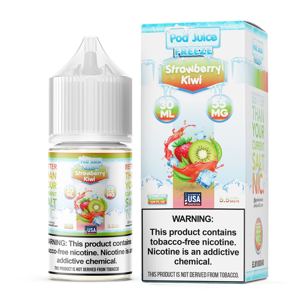 Pod Juice - Freeze - Strawberry Kiwi - 55mg/30ml