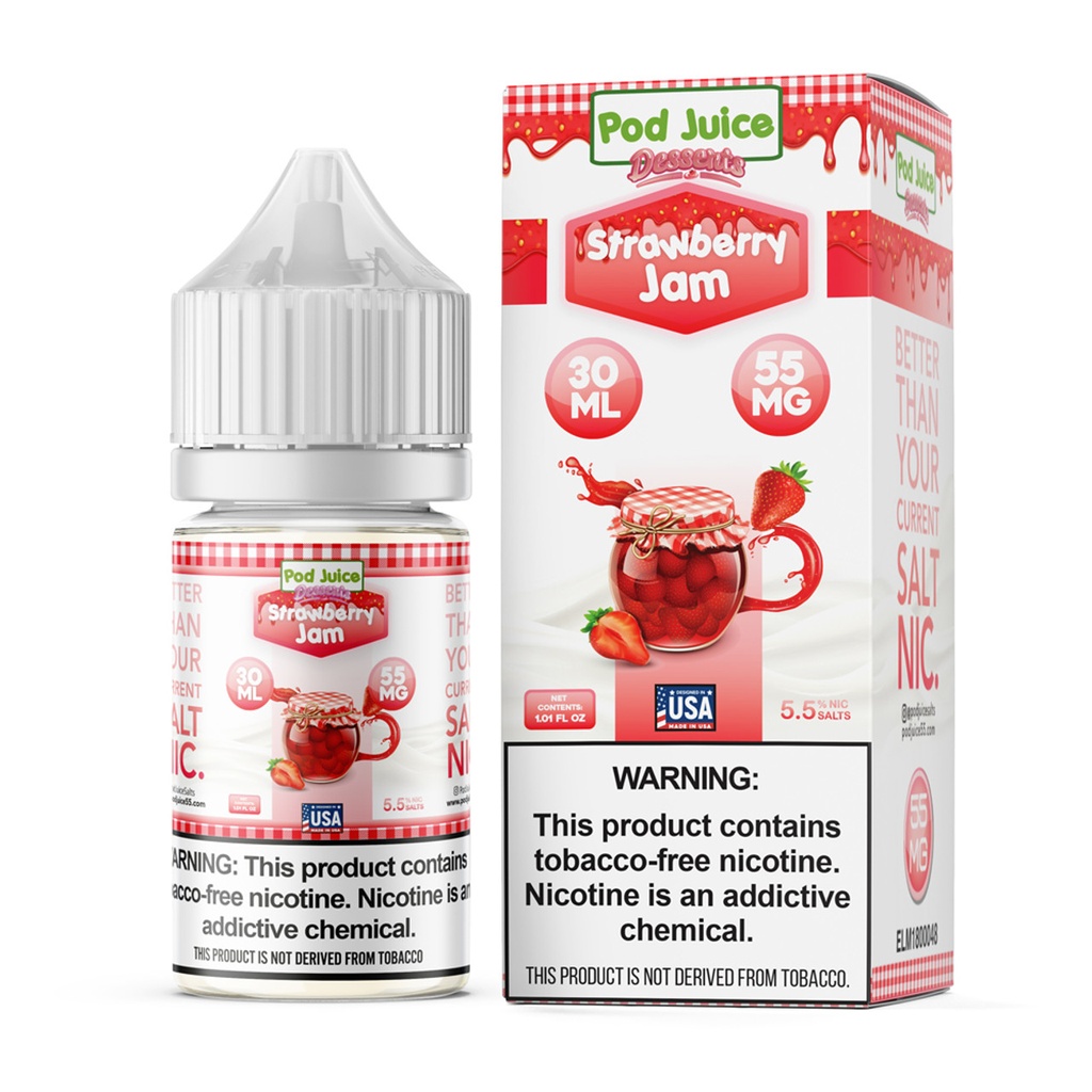 Pod Juice - Desserts - Strawberry Jam - 55mg/30ml