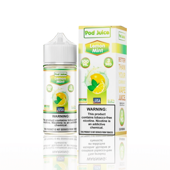 Pod Juice - Lemon Mint - 0mg/100ml 