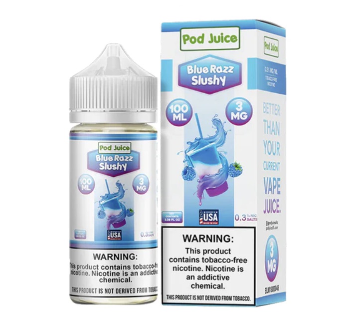 Pod Juice - Blue Razz Slushy - 6mg/100ml